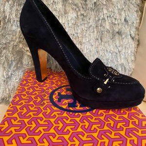 Tory Burch Suede Pumps Blue